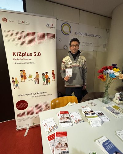 Infostand beim Markt der Möglichkeiten in Pforzheim