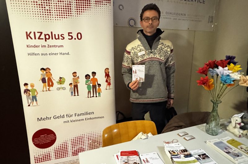 Infostand beim Markt der Möglichkeiten in Pforzheim